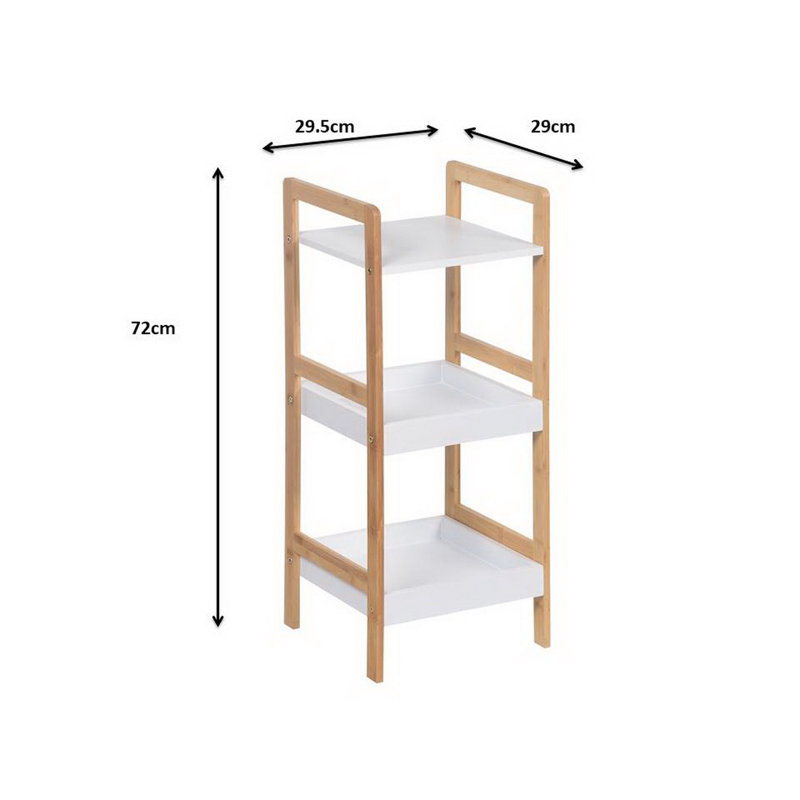 Dwinnell Bamboo Freestanding Bathroom Shelves