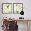 "Abstract Chaotic Patterns", ensemble de 2 toiles flottantes encadrées par June Erica Vess-1906622847-1906622844