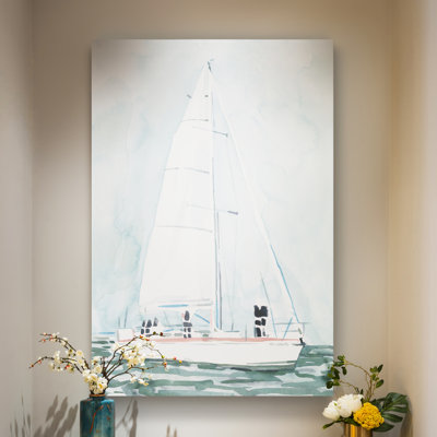 " Soft Sailboat III " Painting Print
