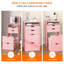 Coiffeuse et tabouret, ensemble de coiffeuse multifonctionnel 3-en-1, comprenant trois modes d'éclairage, un miroir HD, deux tiroirs coulissants et un tabouret de rangement caché.-520064919