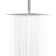 16" Ceiling Mount Ultra Thin Rainfall Shower Head 2.5 GPM Square Overhead Shower