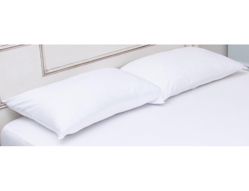 100% Cotton Jersey Knit Pillowcases, King Pillowcase, White