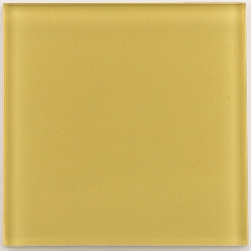 Torch Song 4'' W x 4'' L Glass Singular Tile, Dandelion