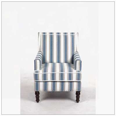 Chaise d'appoint rembourrée, garniture cloutée de fauteuil vintage pour le salon