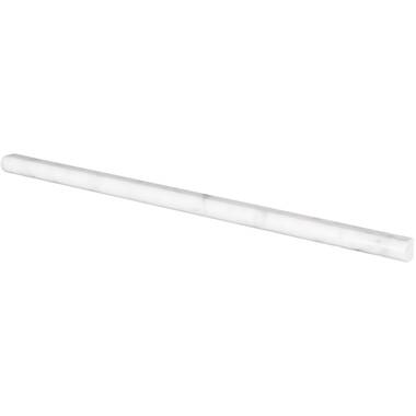 Nichetiles Universal 1/2 in. x 12 in. Glossy Pencil Liner Wall Tile Trim (5 Linear Foot/Case) Color: White A0013PWW000