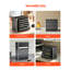 Boîte à outils 5,6 pouces avec boîte à outils 5 tiroirs 9,84 po x 6,30 po x 10,24 po | Acier | Boîte à outils | Noir