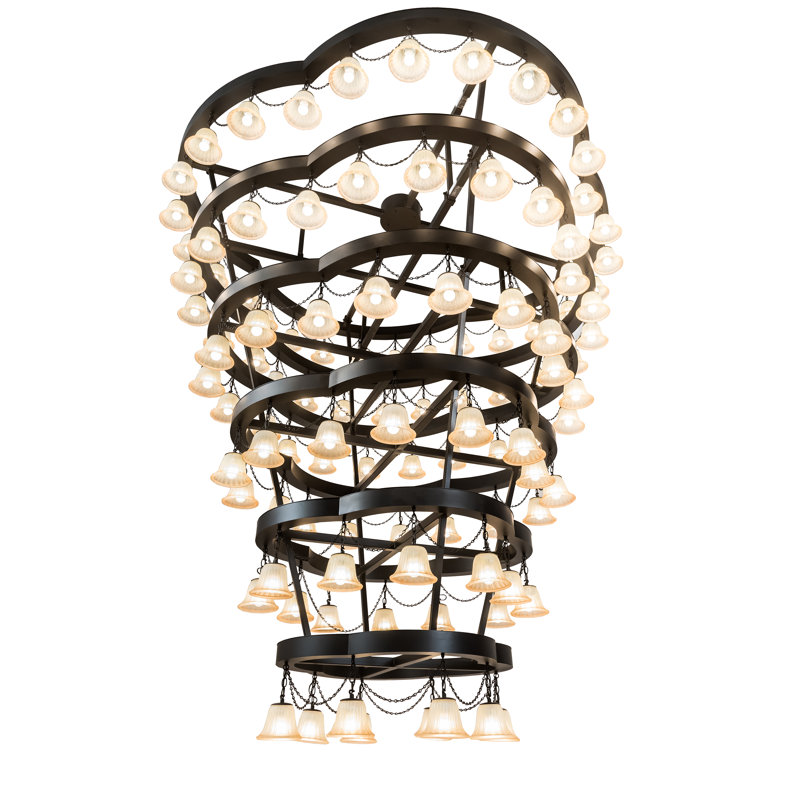Cretella 108 - Light Dimmable Tiered Chandelier