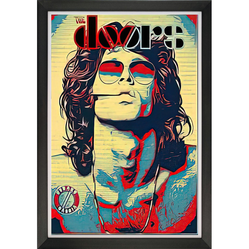 The Doors - Jim Morrison - Reproduction encadrée de Pop Art (33,5 po x 23,5 po)