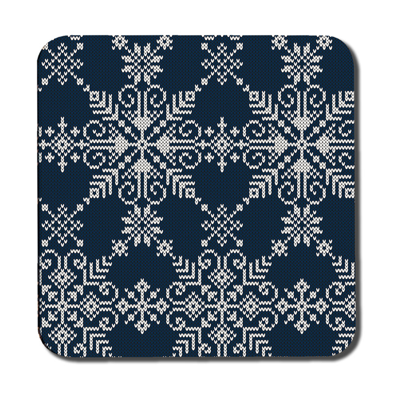 Dye Wood, Polyester, Polyester Coated Hardwood Floral Rectangle Placemat, Coaster