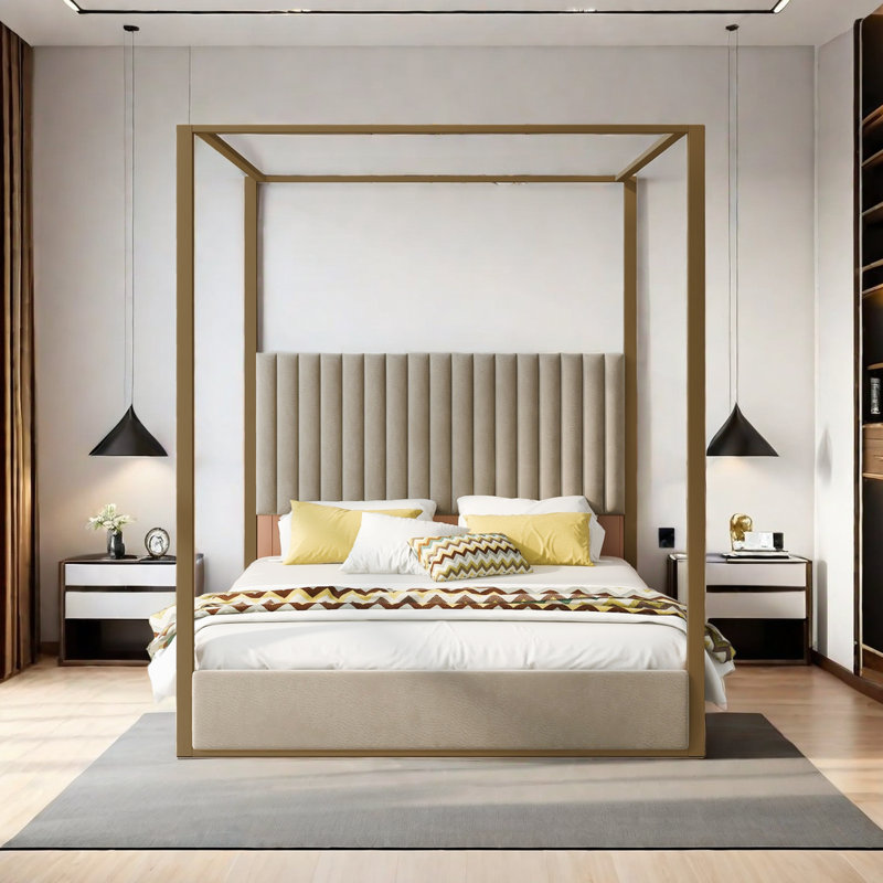 Wyndham Upholstered Canopy Bed