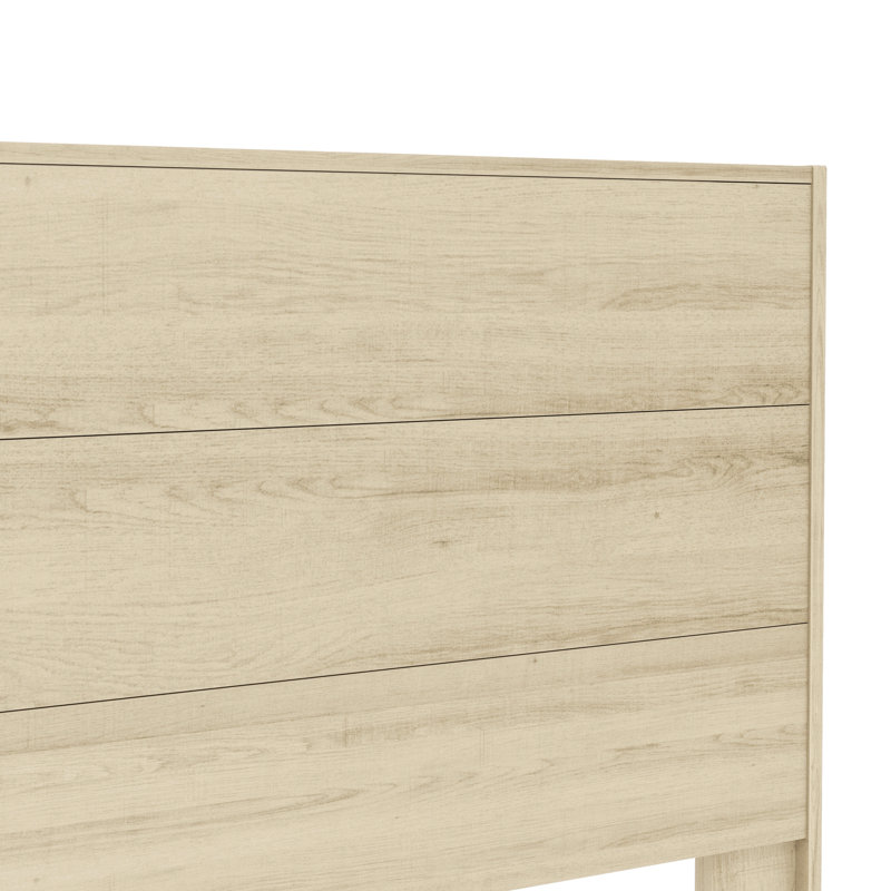 Grande tête de lit double transitionnelle Allyannah, Naturel