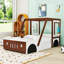 Lit plateforme simple en bois pour adolescents