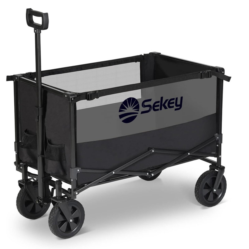 Folding Wagon, Black/Grey