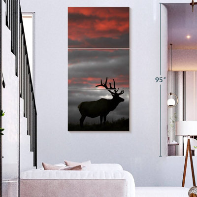 Coucher de soleil Elk Fiery