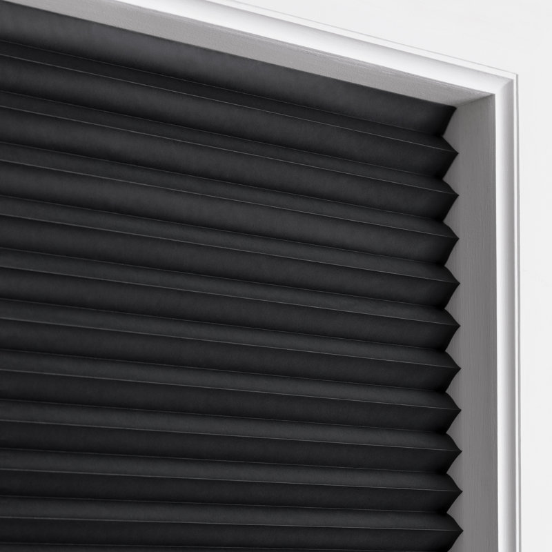 Eclipse Blackout Paper Pleated Cut-To-Width 2 Pack Shade, 48"W x 72"L