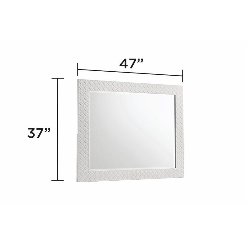Miroir d'intérieur, miroir de style moderne, miroir rectangulaire pour chambre à coucher