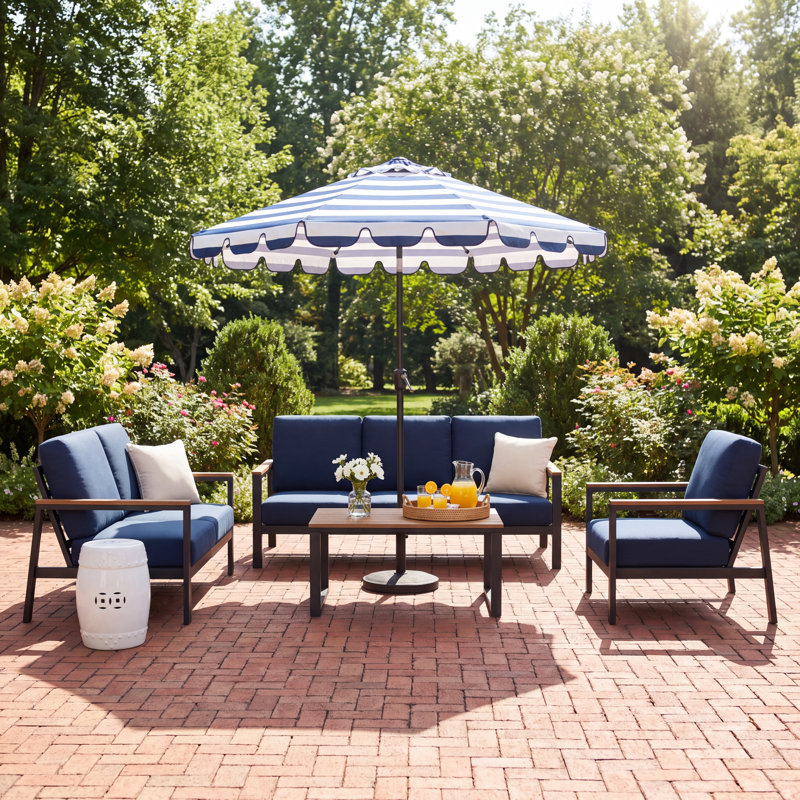 Townsend Seating Group with Sunbrella Cushions, Canvas Navy Sunbrella® Canvas