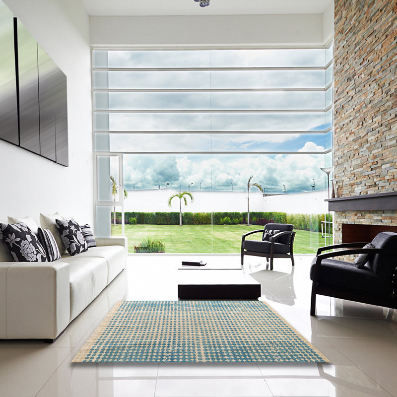 Abstract Indoor Rug, Square 3'