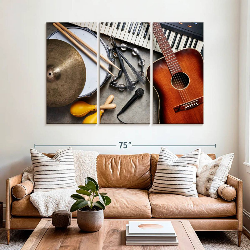 Abarca Musical Instruments Medley, 42" H x 65" W