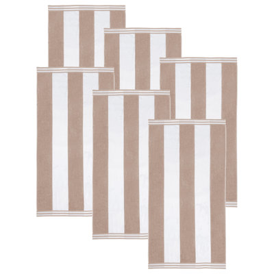 Calheta Cotton Oversized Cabana Stripe Beach Towels