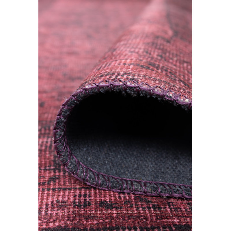Vonzay Luxurious Purple Area Rug, 5 ft x 7.5 ft | 100% Polyester, 1850 g/m² | Soft Pile Height: 0.2 in, Recycled Poly Cotton Underside | Machine Carpet, Eco-Friendly, Perfect for Living Room & Bedroom Decor