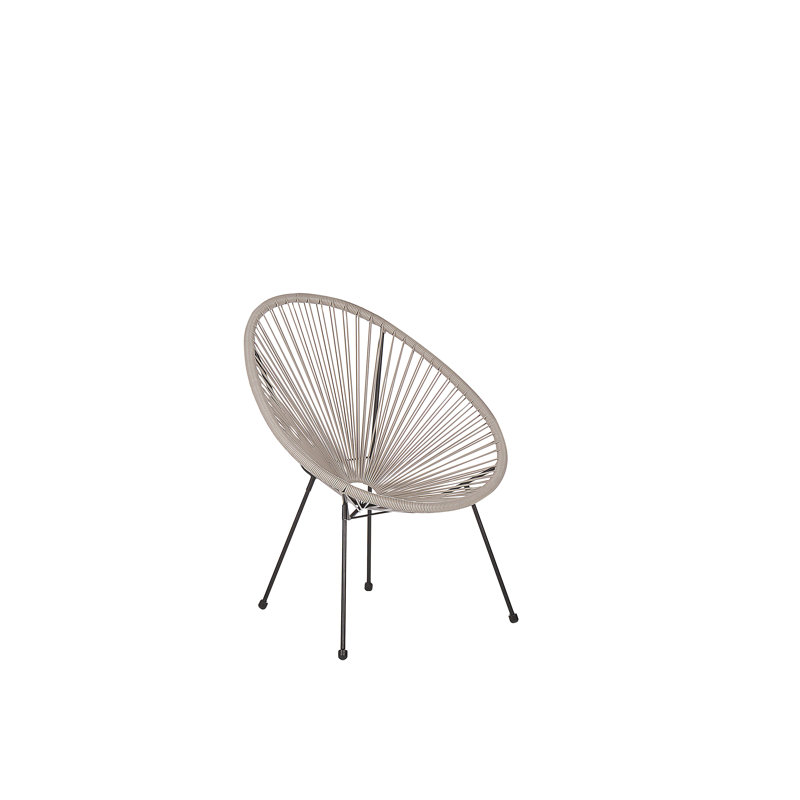 Broseley Wicker Outdoor Lounge Chair, Light Grey