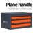 Drill Bit Storage Case, 15.7"L x 9.4"W x 8.66"H, Steel - Cement Grey