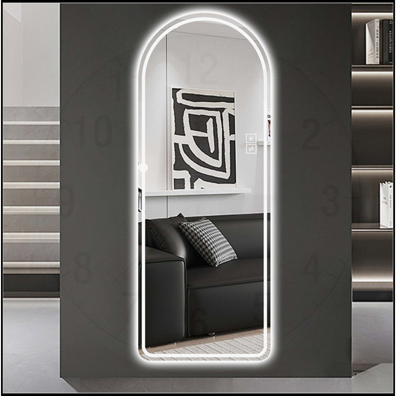 65" x 21" Arch Design LED Full Length Mirror