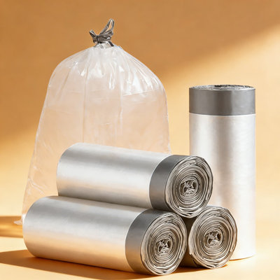 4 Gallon Drawstring Trash Bags, 60 Count Small Garbage Can Liners, Unscented Leak-Resistant Bags For Bathroom, Kitchen, Office, And Car