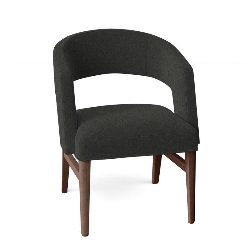 Chaise avec accoudoirs Bryant, Noyers, Perigold Willa Bark