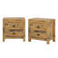 Table de chevet compacte 2 tiroirs Hibir-123297532