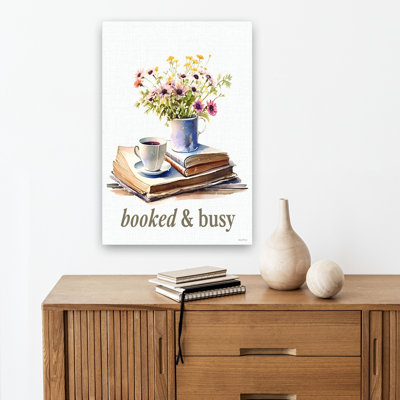 «Booked & Busy Whimsical Contemporary», reproduction d'art murale