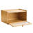 Bread Box for Kitchen Counter Large Capacity Bamboo Storage Container Natural