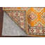 Tapis doré en laine noué à la main de conception unique 1 pi 11 po x 3 pi 0 po
