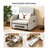 Adjustable Backrest With Hidden Storage Retractable Sofa Bed