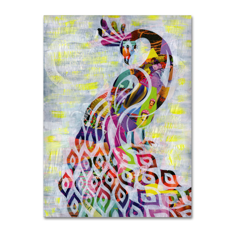«Peacock» par Eckhardt, impression sur toile tendue, H 32 po x l 24 po