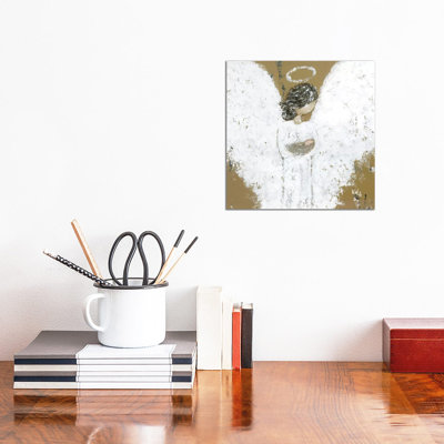 Heavenly Baby Angel by Ashley Bradley - Wrapped Canvas Painting
