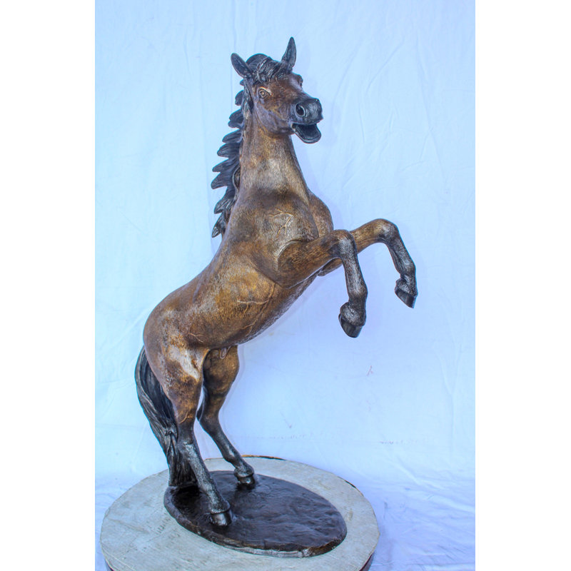 Nifao Collection Exquisite Galloping Horse Bronze Statue, Exceptional Detail 28" x 12" x 40"H