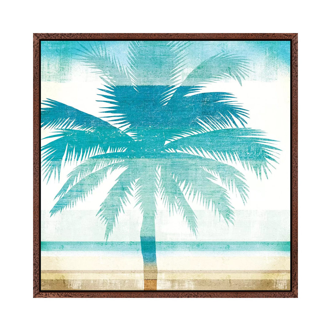 Leinwandbild Beachscape Palms II von Michael Mullan