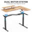 Bureau debout en forme de L Inbox Zero Marquasha avec support pour écran et bandes DEL, double moteur-736621251-688829475