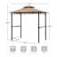 2.45m x 1.5m Steel BBQ Gazebo