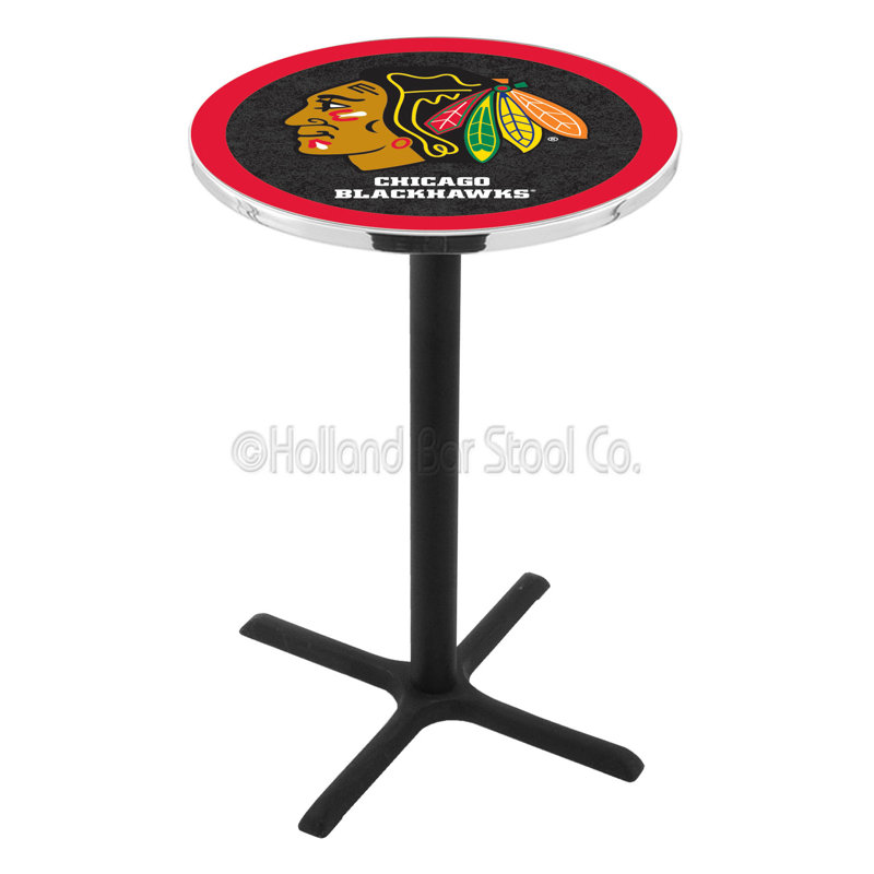 NHL Pub Table, Vancouver Canucks, 36" H x 30" L x 30" W
