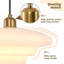 Luminaire suspendu Mid-Century doré nordique
