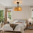 19'' Caged Ceiling Fan With 4 Lights Kit And Remote Control