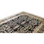 Tapis noir et noir noué à la main de haute qualité