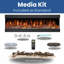 Spectrum Series 3-Sided Panoramic Electric Fireplace | TV Media Wall Compatible | Multiple Sizes Available-87395886