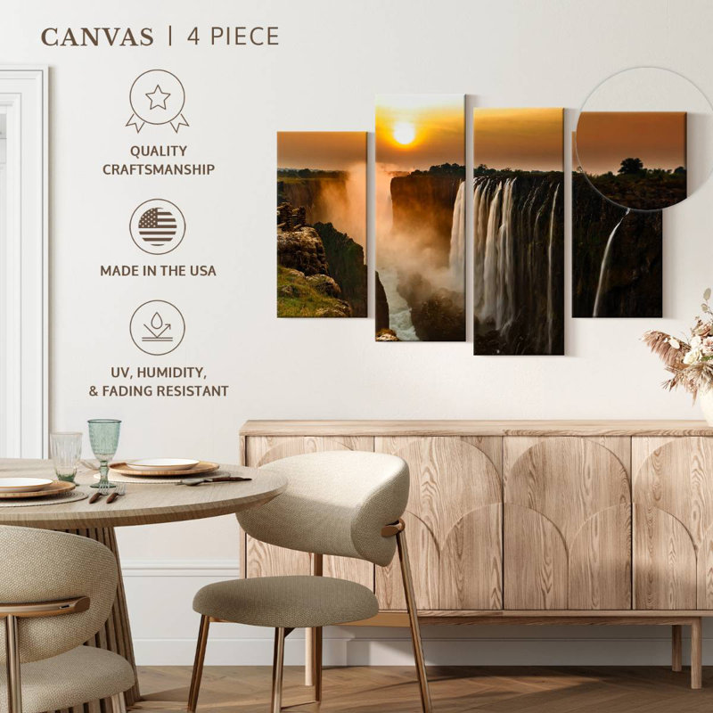 Alvord Victoria Falls Panorama, 48" H x 75" W