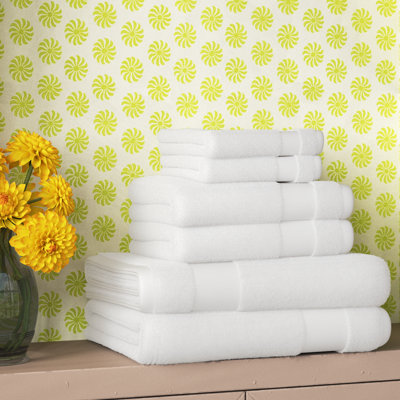 Berner 6-Piece 100% Cotton Midweight Multi-Size Towel Set