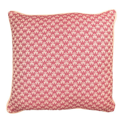 Manual Woodworkers & Weavers Starry Square Accent Pillow 21 x 21 Berry