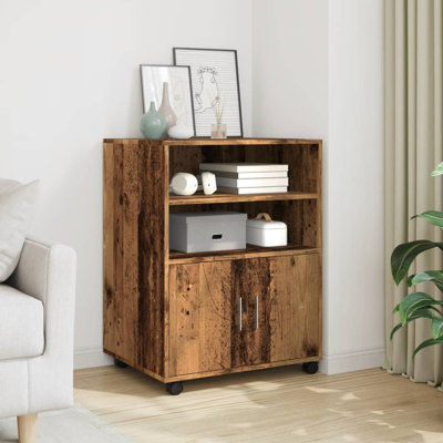 Rolling Cabinet Engineered Wood